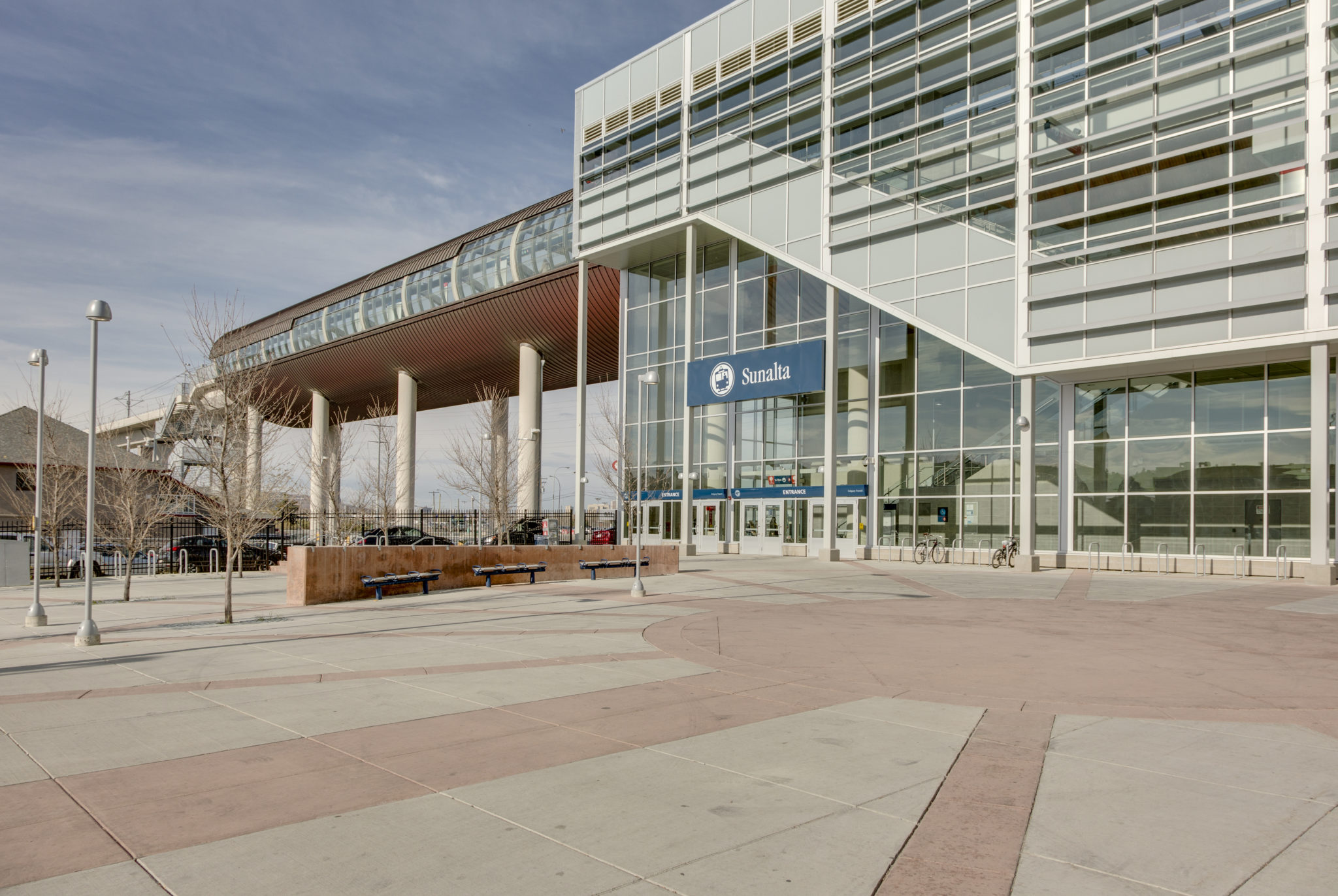 Calgary West LRT Line Structural Glass Wall Systems, Balustrade Architectural Glass