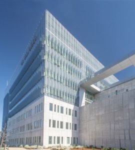 UCSD Altman Clinical and Translational Research Institute Exterior with Sunshades. Photo owned/copyright by Tower Glass Inc.